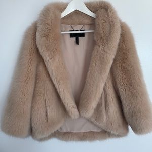 BCBGMaxAzria - Women classy furry coat (S)